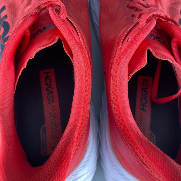 Hoka Carbon X Men\'s Size 14 Red White Running Sneakers Athletic Shoes Casual GUC main image 6